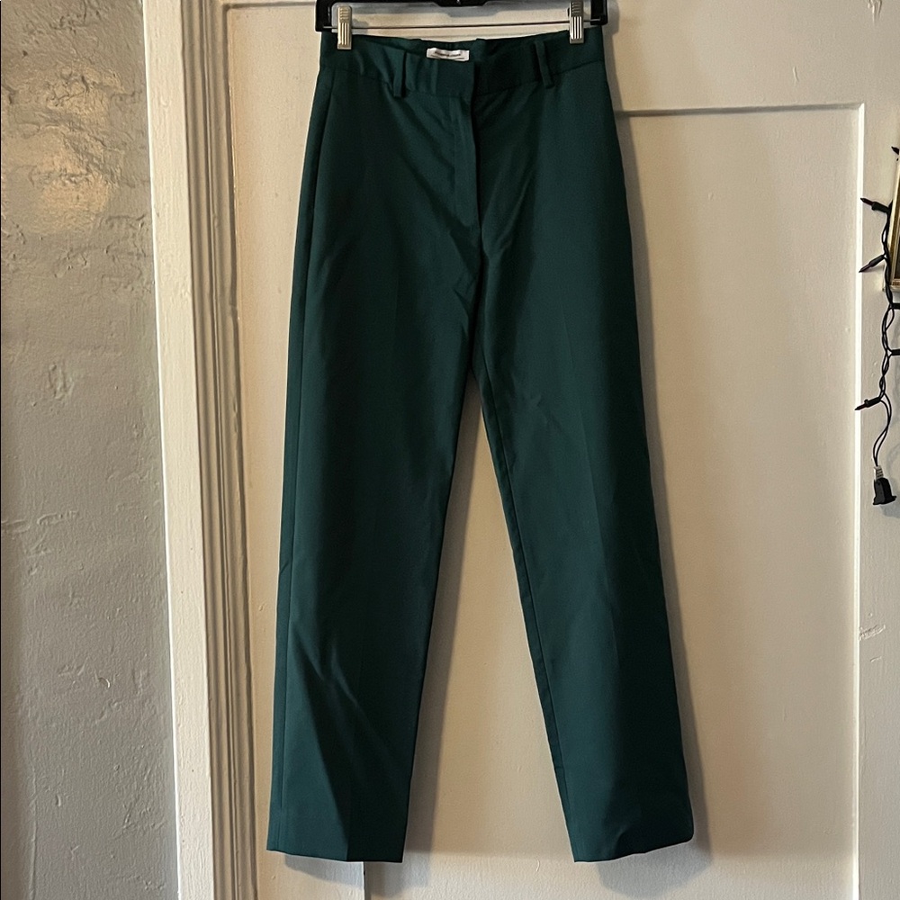 & Other Stories Forest Green Trousers